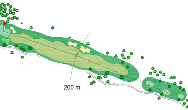 Hoyo 15, Ilustración