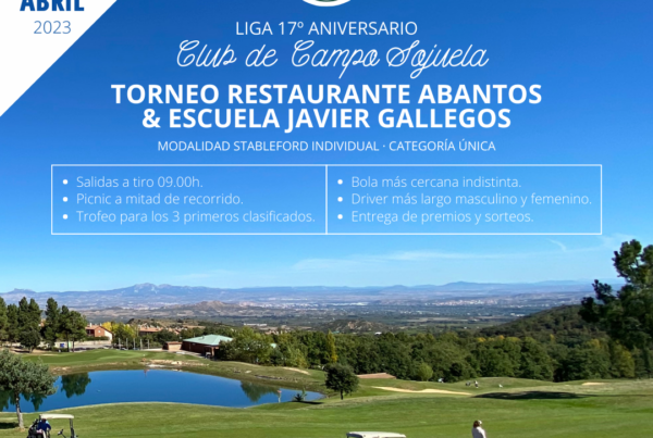 Cartel del Torneo Restaurante Abantos & Escuela Javier Gallegos
