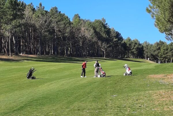 Práctica del golf en el Club de Campo Sojuela